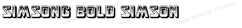 SimSong-Bold SimSon字体转换